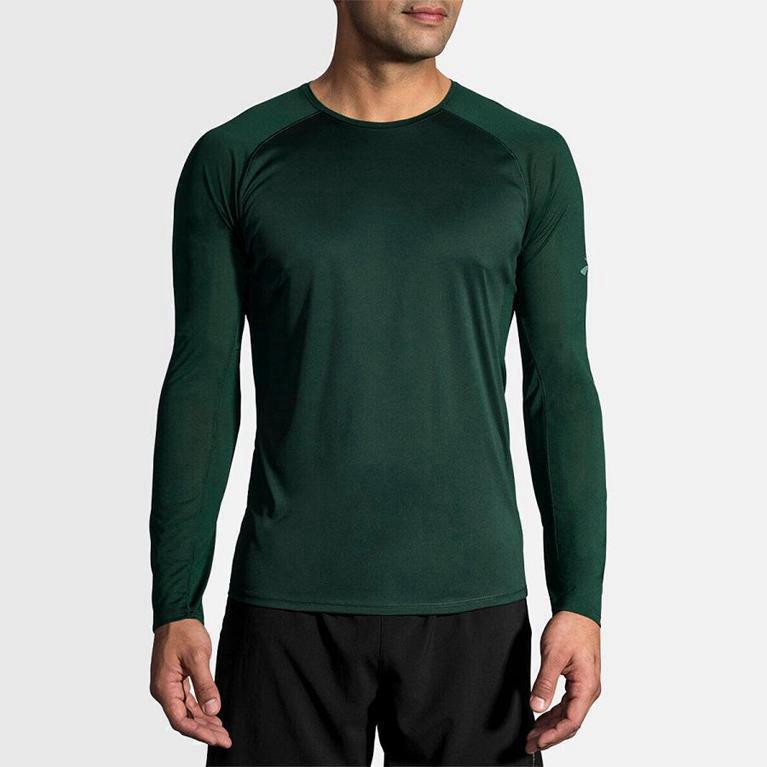 Brooks Stealth - Camisetas Manga Larga Hombre - Verde (TI7285364)